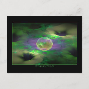 bringing green life postcard