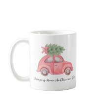 Bringing Home the Christmas Tree, Mug, 11 oz