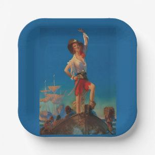 Bringing Home the Treasure by Edward Mason Egglest Paper Plate