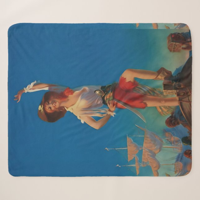 Bringing Home the Treasure by Edward Mason Egglest Sherpa Blanket (Front (Horizontal))