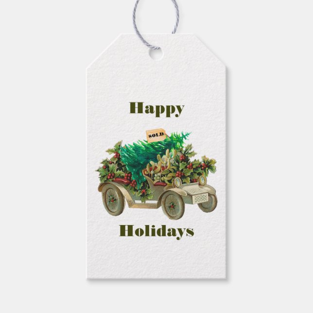 Bringing Home The Tree Gift Tag (Front)