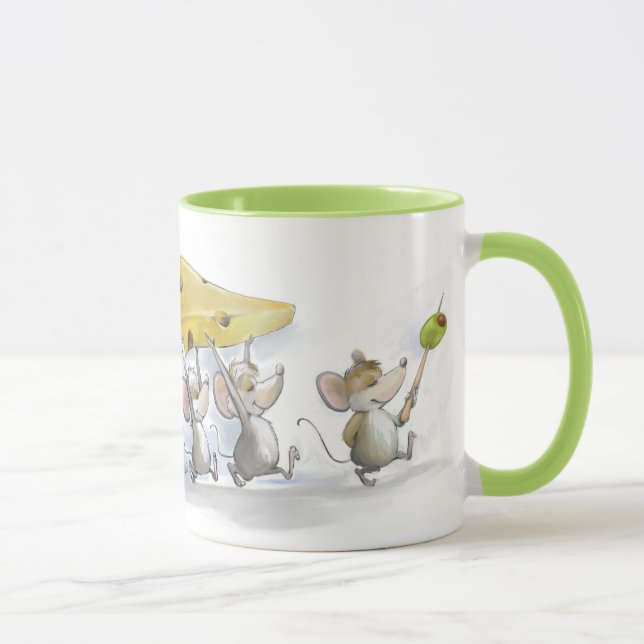 Bringing In the Cheese (with Olives) Mug (Right)