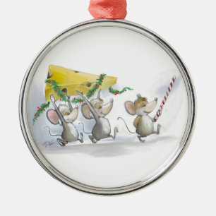 Bringing In The Christmas Cheese Premium Ornament