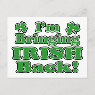 bringing irish back Postcard