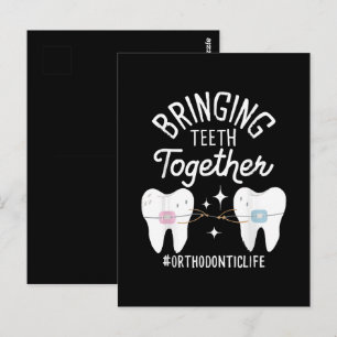 Bringing Teeth Together - Orthodontist Postcard