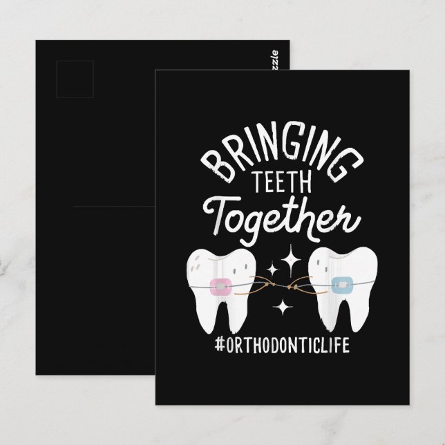 Bringing Teeth Together - Orthodontist  Postcard (Front/Back)