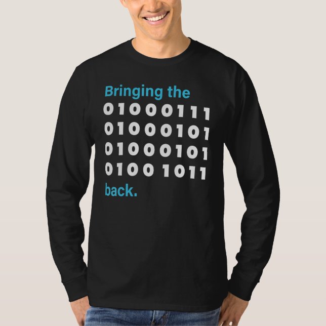 Bringing The Geek Back Intel Technology T-Shirt (Front)