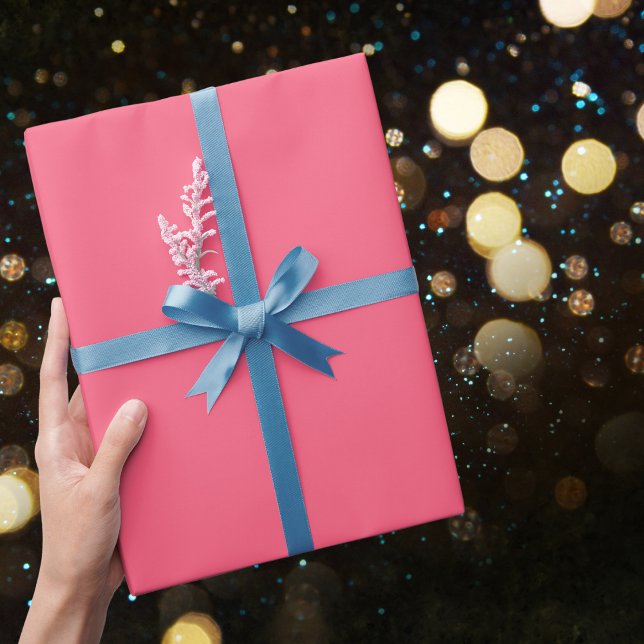 Brink Pink Solid Colour Wrapping Paper (Creator Uploaded)