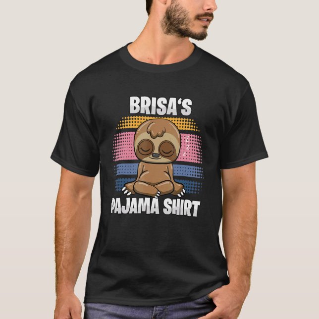 Brisa's Pajama   Personalised Sleeping T-Shirt (Front)