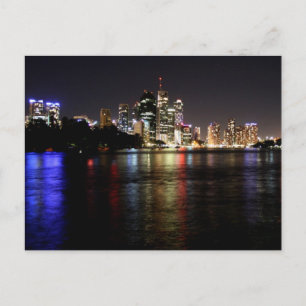 Brisbane at Night Postcard