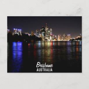 Brisbane at Night Postcard