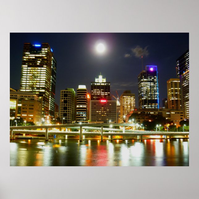 Brisbane at night poster (Front)