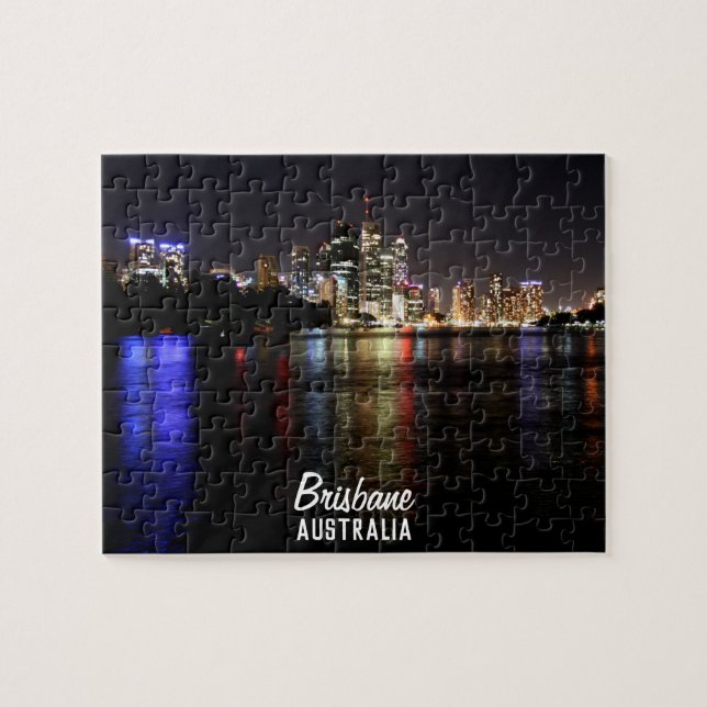 Brisbane at Night Puzzle (Horizontal)