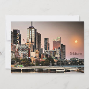 Brisbane, Australia cityscape Holiday Card