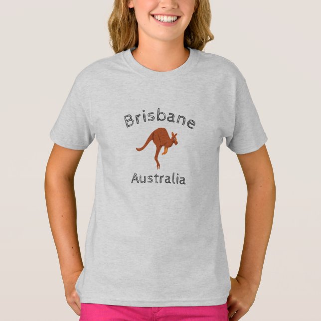 Brisbane Australia Kangaroo 5 T-Shirt (Front)