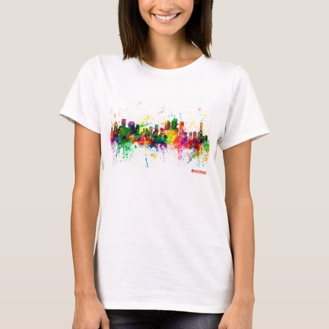 Brisbane Australia Skyline T-Shirt (Front)
