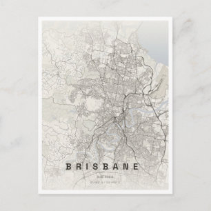 brisbane australia travel postcard