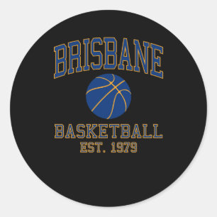 Brisbane Basketball  Classic Round Sticker