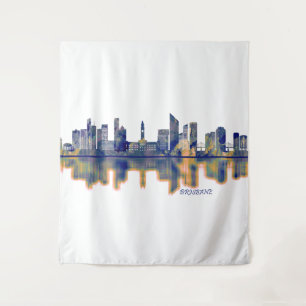 Brisbane Skyline Tapestry