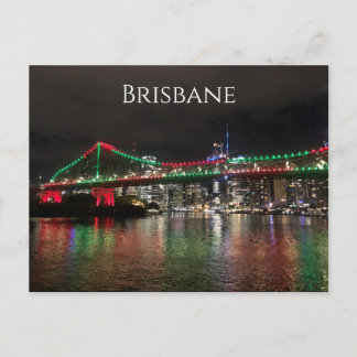 brisbane story bridge night postcard