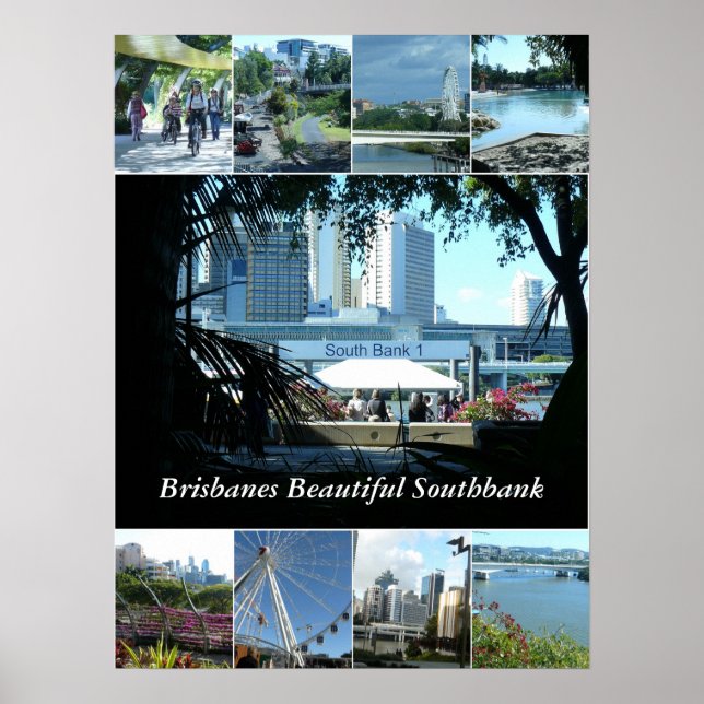 Brisbanes Beautiful Southbank Poster (Front)