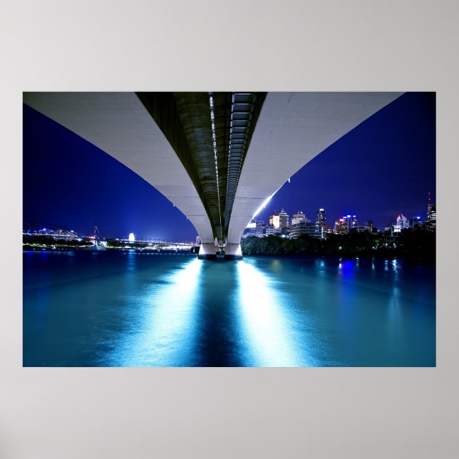 Brisbane's Captain Cook Bridge Poster (Front)