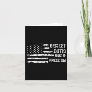 Brisket Butts Ribs And Freedom _ Bbq  Card