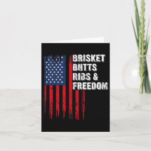 Brisket Butts Ribs And Freedom Steak Cooking Beef  Card