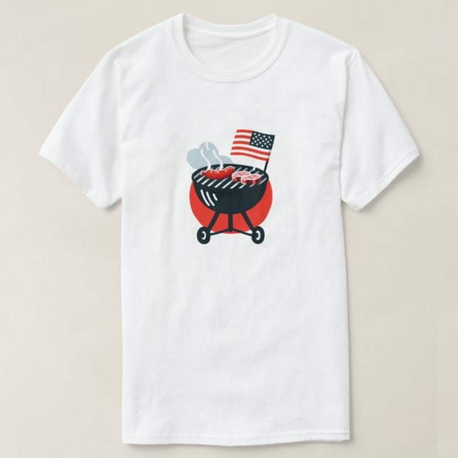 brisket butts ribs & freedom T-Shirt (Design Front)