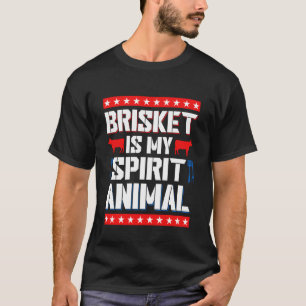 Brisket Is My Spirit Animal Smoking Meat Barbecue T-Shirt