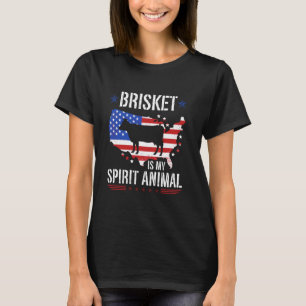Brisket Is My Spirit Animal Smoking Meat Barbecue T-Shirt