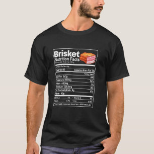Brisket Nutrition Facts Family Matching Christmas T-Shirt