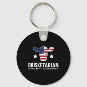 Brisketarian Brisket Bbq Lovers Funny Humour Byrbe Key Ring
