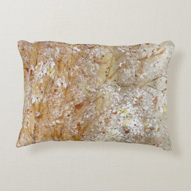 Bristles And Blooms Watercolor Decorative Cushion (Back)