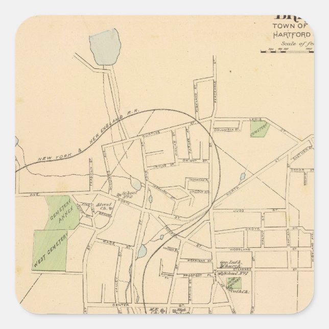 Bristol Borough Square Sticker (Front)