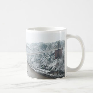 Bristol Clifton Suspension Bridge in Winter Coffee Mug