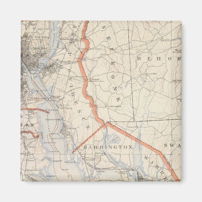 Bristol Country, Rhode Island Magnet (Front)