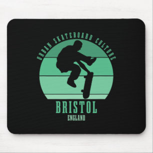 Bristol England Skateboarder Urn Skateboarding 1  Mouse Pad