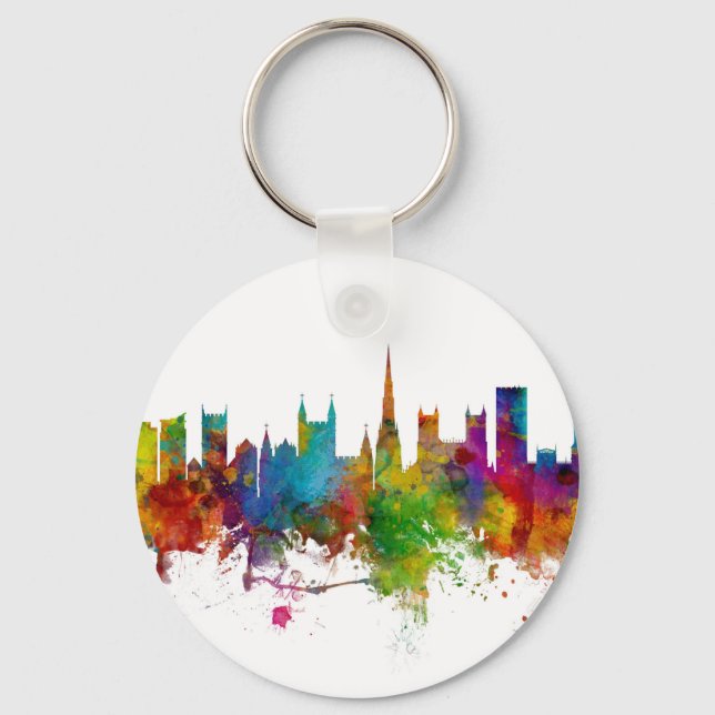 Bristol England Skyline Key Ring (Front)