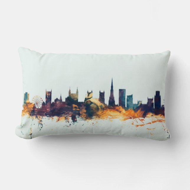 Bristol England Skyline Lumbar Cushion (Front)