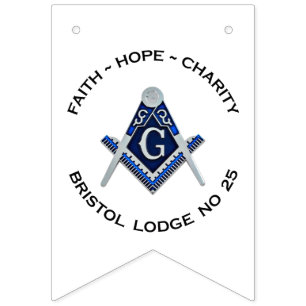 Bristol No 25 Masonic Bunting Banner
