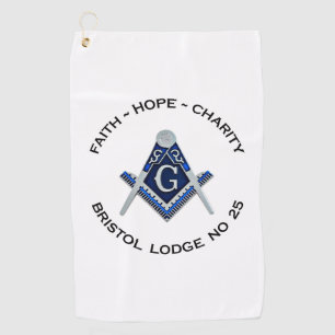 Bristol No 25 Masonic Golf Towel