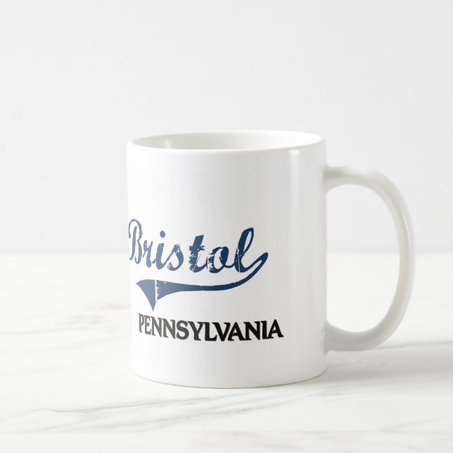 Bristol Pennsylvania City Classic Coffee Mug (Right)