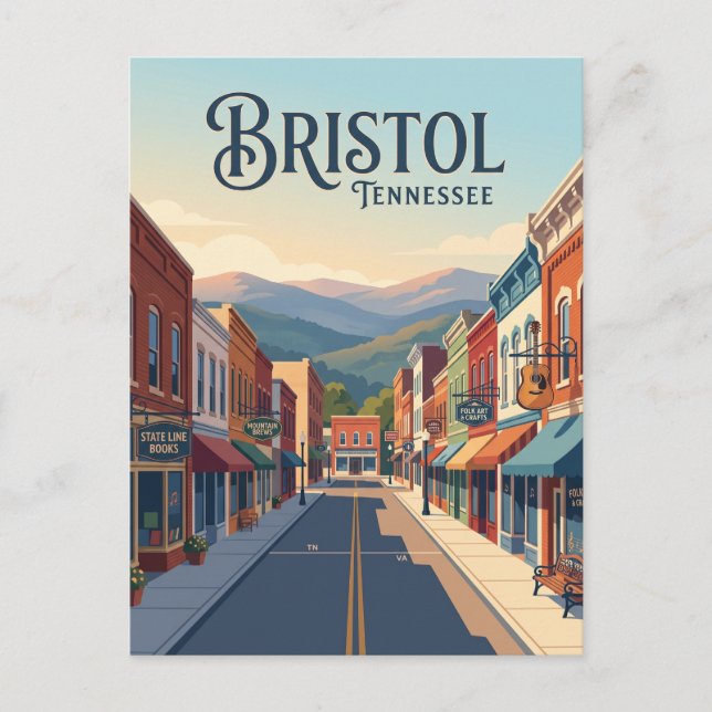 Bristol, Tennessee Postcard (Front)