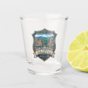 Bristol USA Virginia and Tennessee Shot Glass