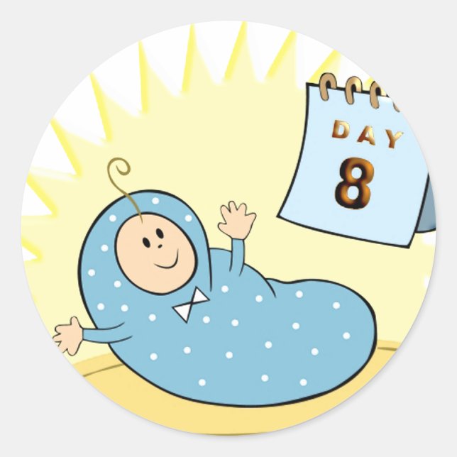 Brit Milah Classic Round Sticker (Front)