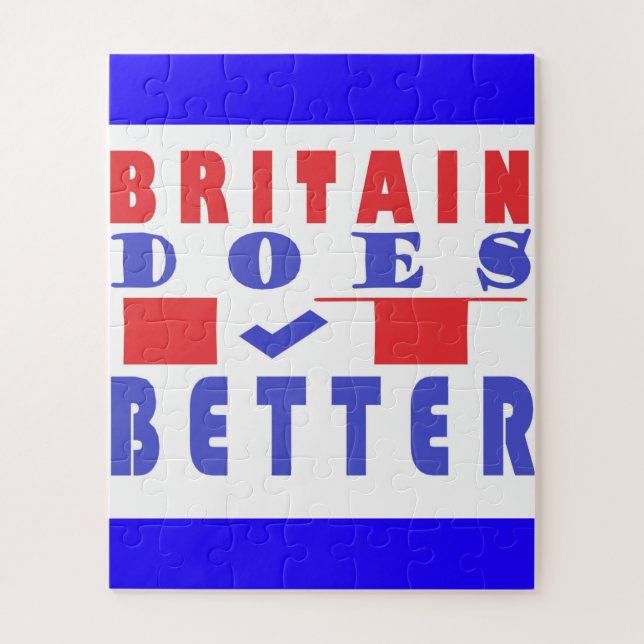  BRITAIN DOES IT BETTER WORD DESIGN JIGSAW PUZZLE (Vertical)