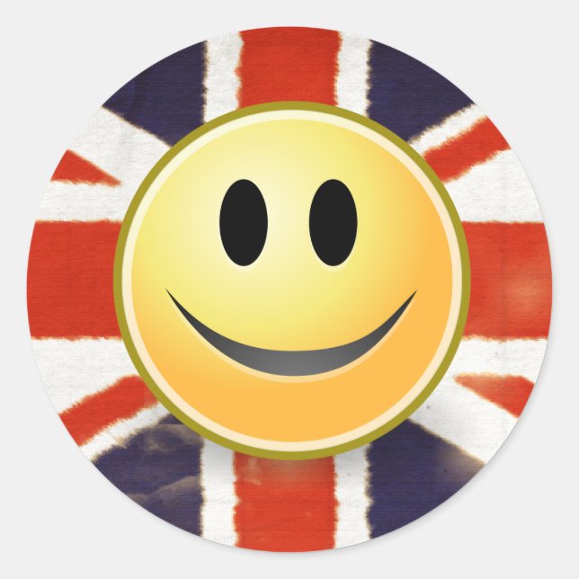 Britain Flag Face Sticker (Front)