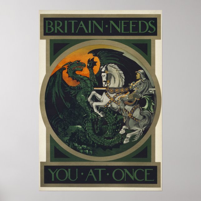 Britain Needs You At Once Poster (Front)