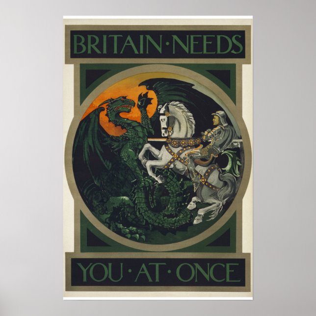 Britain Needs You At Once Poster (Front)